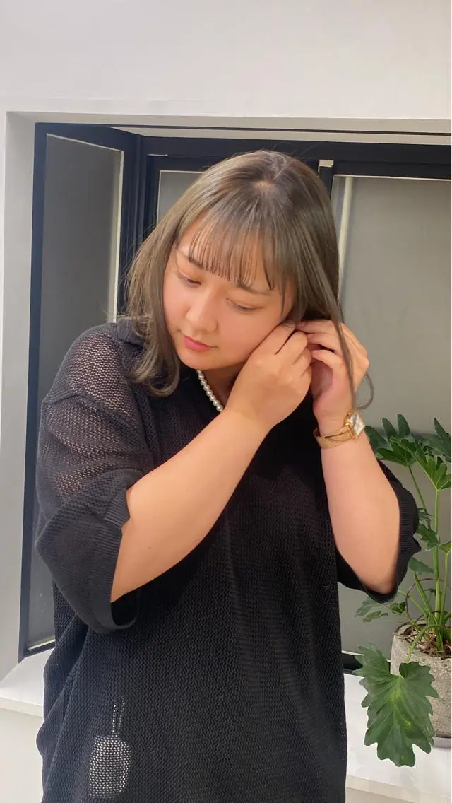 ミディアム カラー カット ヘアカラー トリートメント noa/ 渋谷のヘアスタイル