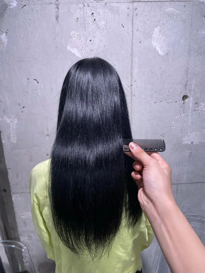 ロング カラー カット ヘアカラー トリートメント ヘッドスパ ヘアセット ベージュカラー💖 やすひろのヘアスタイル