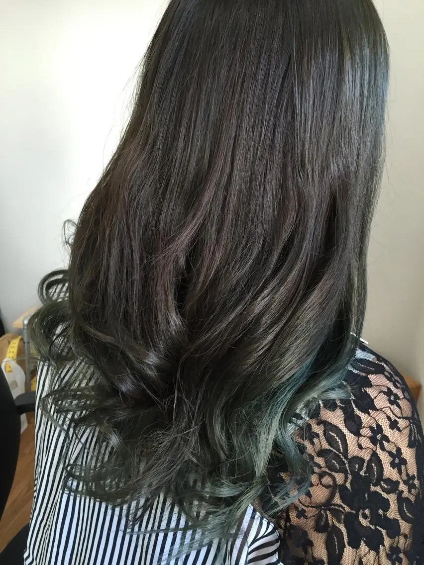 ロング カラー ブルーカラー バイオレットカラー じょん 。のヘアスタイル