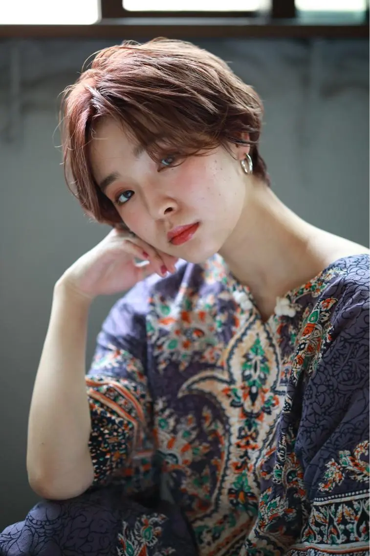 ショート カラー パーマ カット ヘアカラー トリートメント 💈LuTa💈_ 公式_NewOpenのヘアスタイル