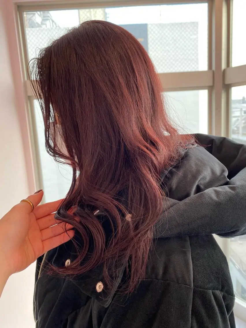 セミロング カラー ヘアアレンジ ヘアカラー 𓍯韓国style/ 髪質改善𓍯中村和希のヘアスタイル