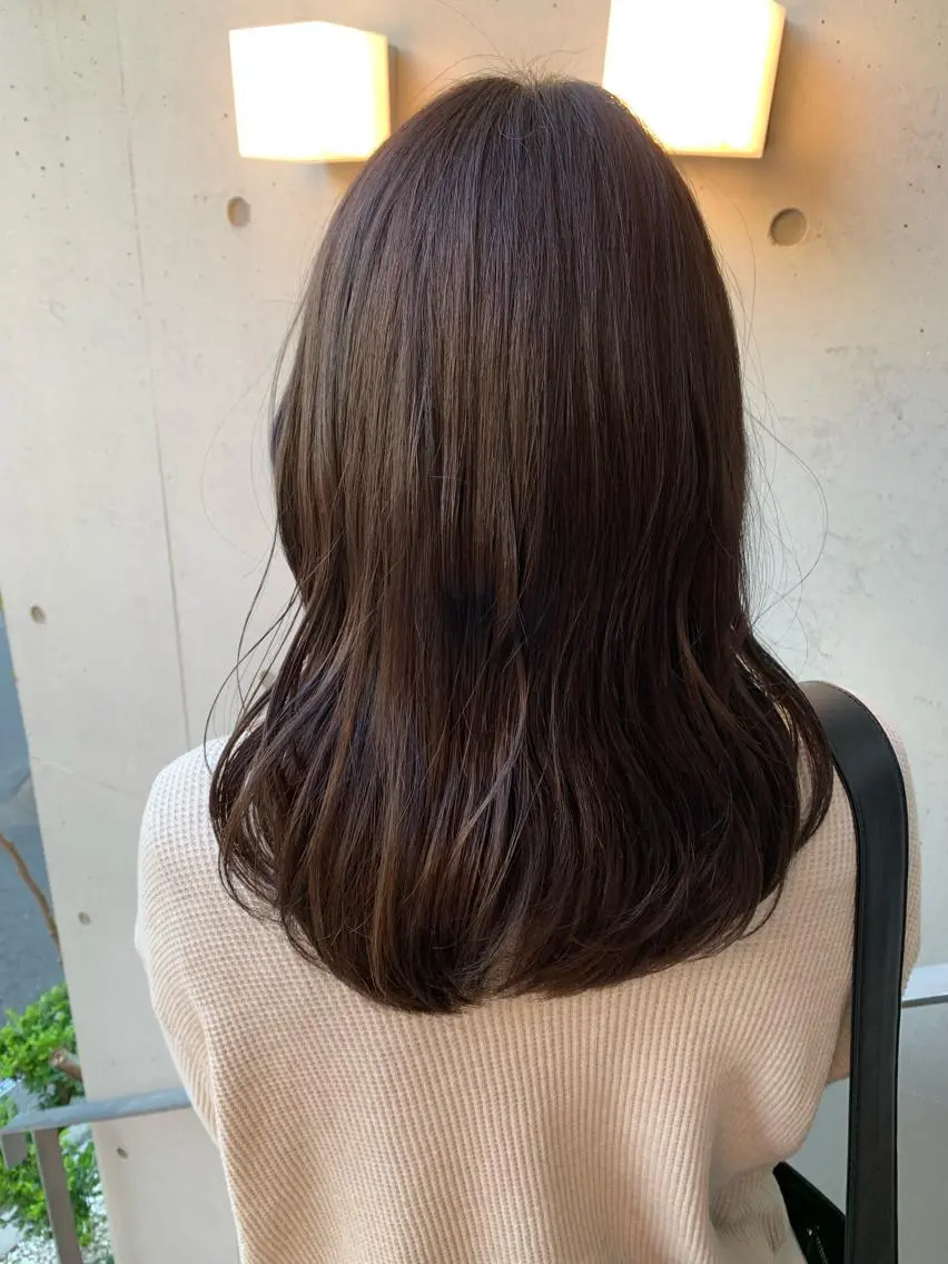 セミロング カット ヘアカラー トリートメント 森山 佳小里/カラー /似合わせカットのヘアスタイル