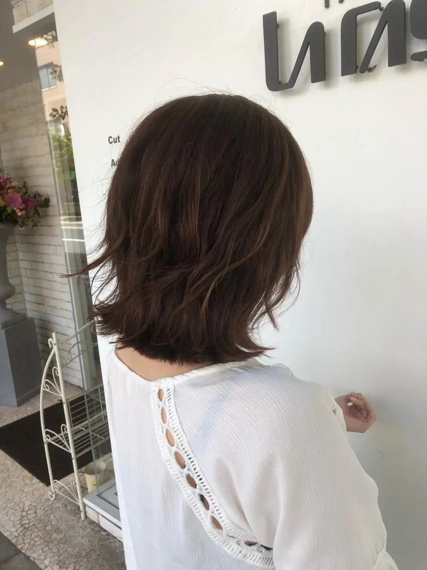 ショート カラー ブラウンカラー ピンクカラー ピンクブラウン ボブ カット ヘアカラー 東條 克義のヘアスタイル