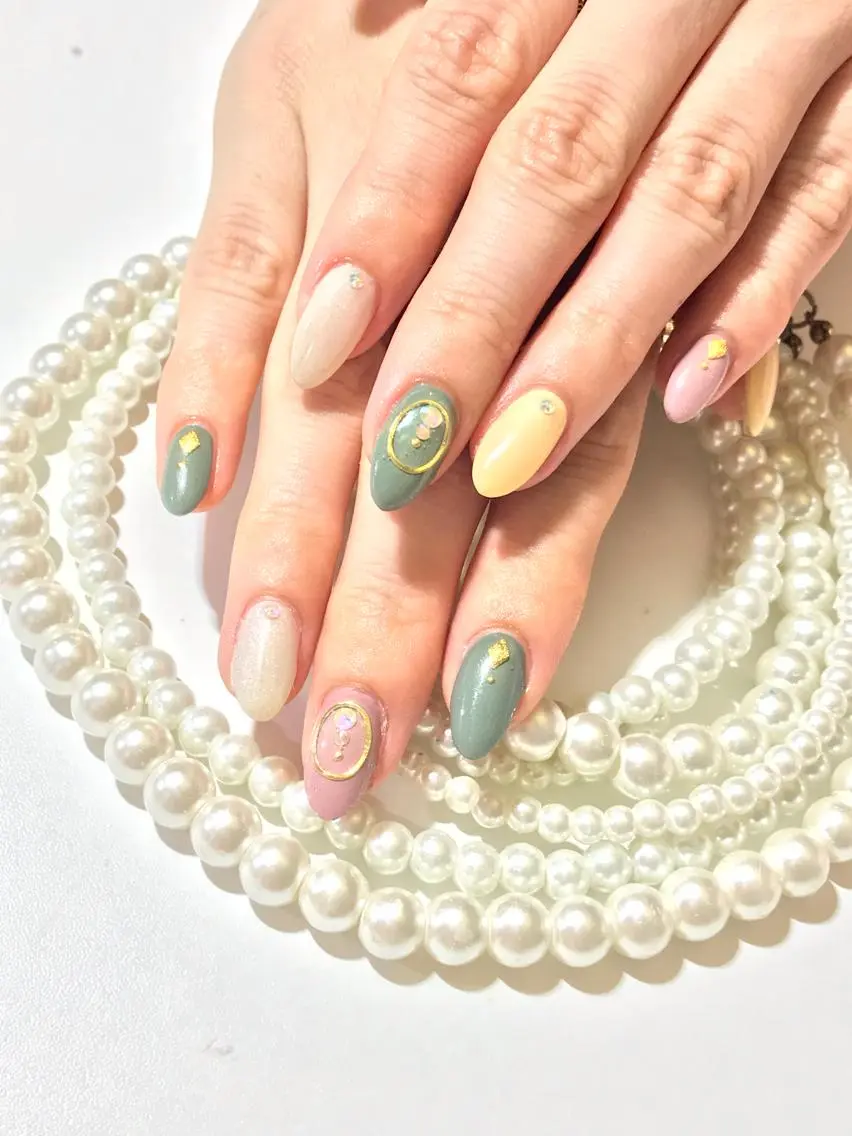 ネイル ハンドネイル 💗🪽Tiary Nail🪽💗のネイルデザイン