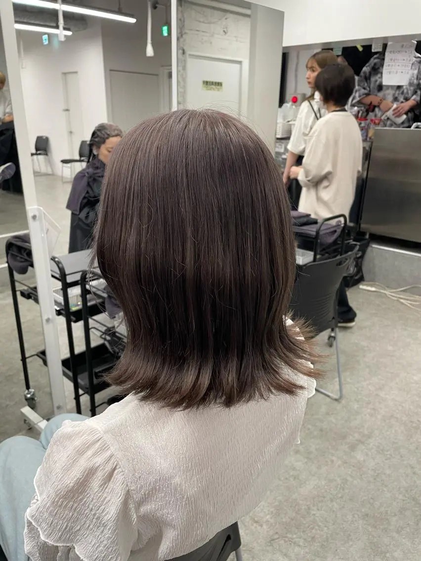 ミディアム カラー カット ヘアカラー トリートメント 🌿透明感赤み消し Keishin🌿のヘアスタイル