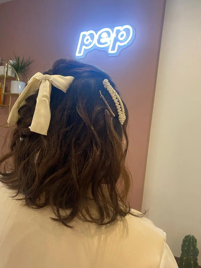 ミディアム ヘアアレンジ ヘアセット pep natsumiのヘアスタイル
