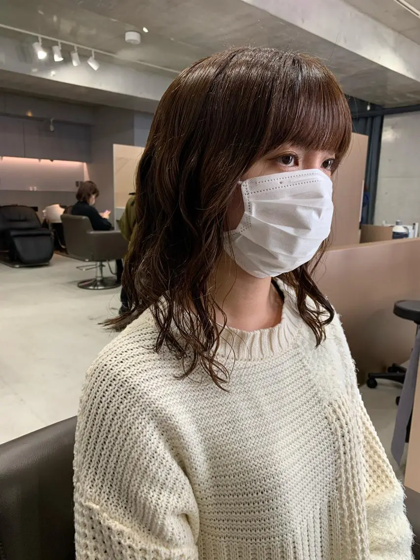 パーマ カット パーマ トリートメント ボブパーマコテ巻き風 パーマNo1深江秀平のヘアスタイル