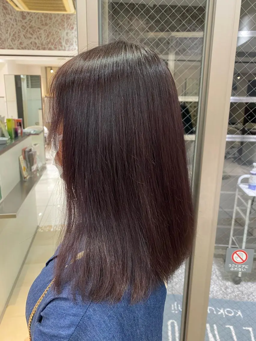 セミロング カラー カット ヘアカラー トリートメント Aujuaソムリエ ❤️‍🔥今吉 晃太のヘアスタイル