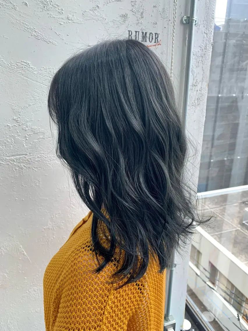 ミディアム ヘアカラー トリートメント 大内 志穂のヘアスタイル