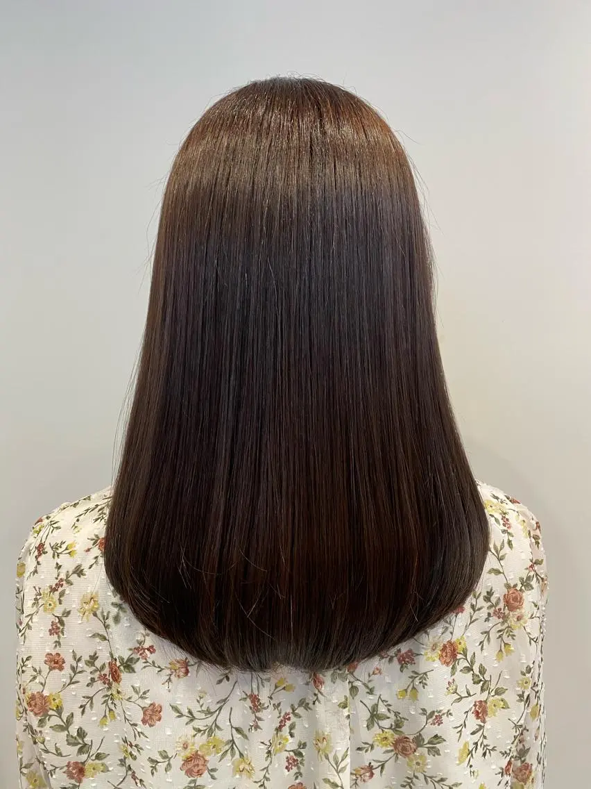 ロング 縮毛矯正 やました りの☁のヘアスタイル