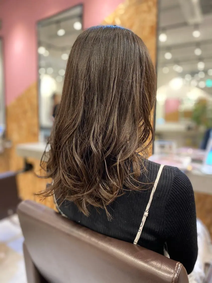 ロング パーマ カット ヘアカラー パーマ トリートメント Fan.ray⭐️ 松永拓巳のヘアスタイル