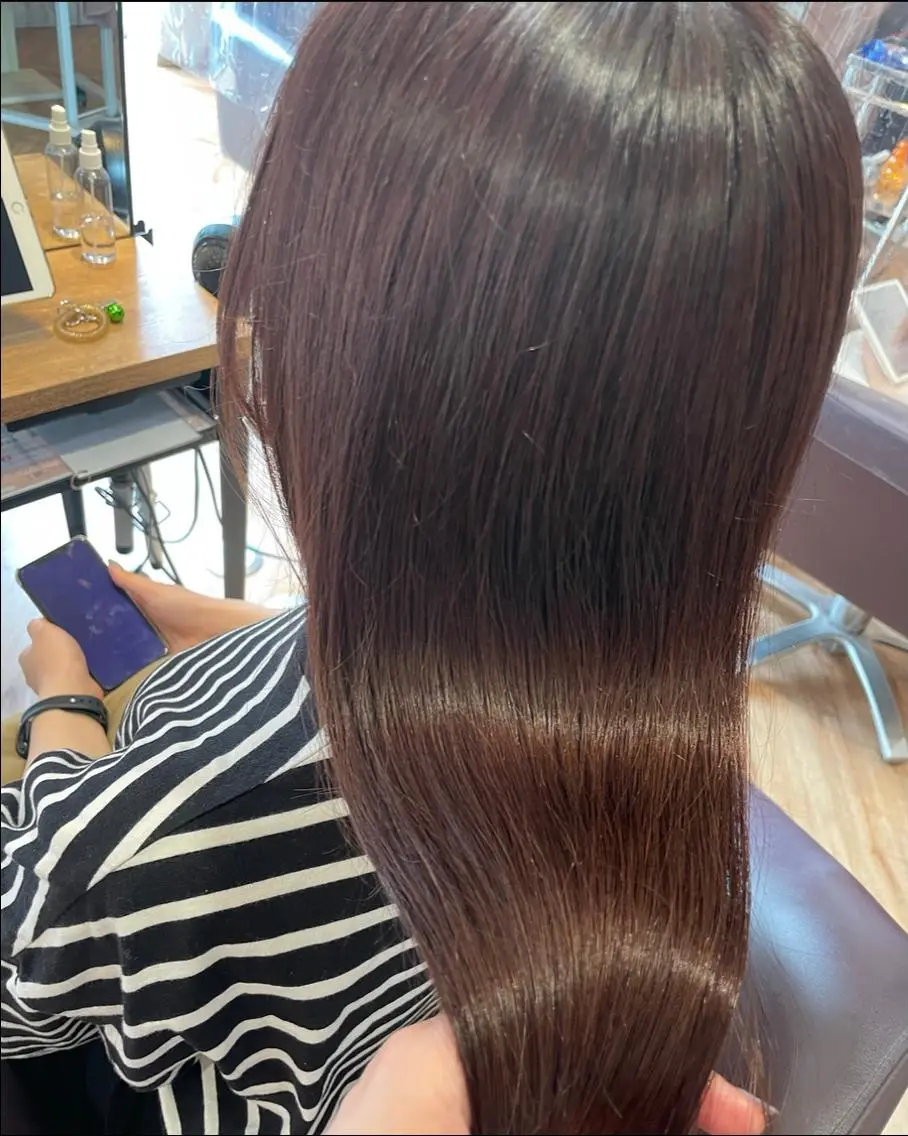 ロング カラー 髪質改善 カット ヘアカラー トリートメント 🌿透明感ヘア 園田 朱梨🌿のヘアスタイル