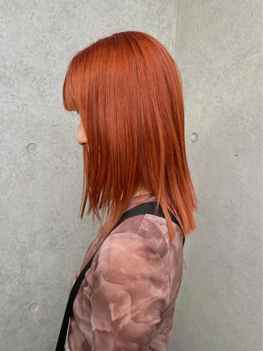カラー パーマ🌀/縮毛🪡 透明感カラー🧊のヘアスタイル