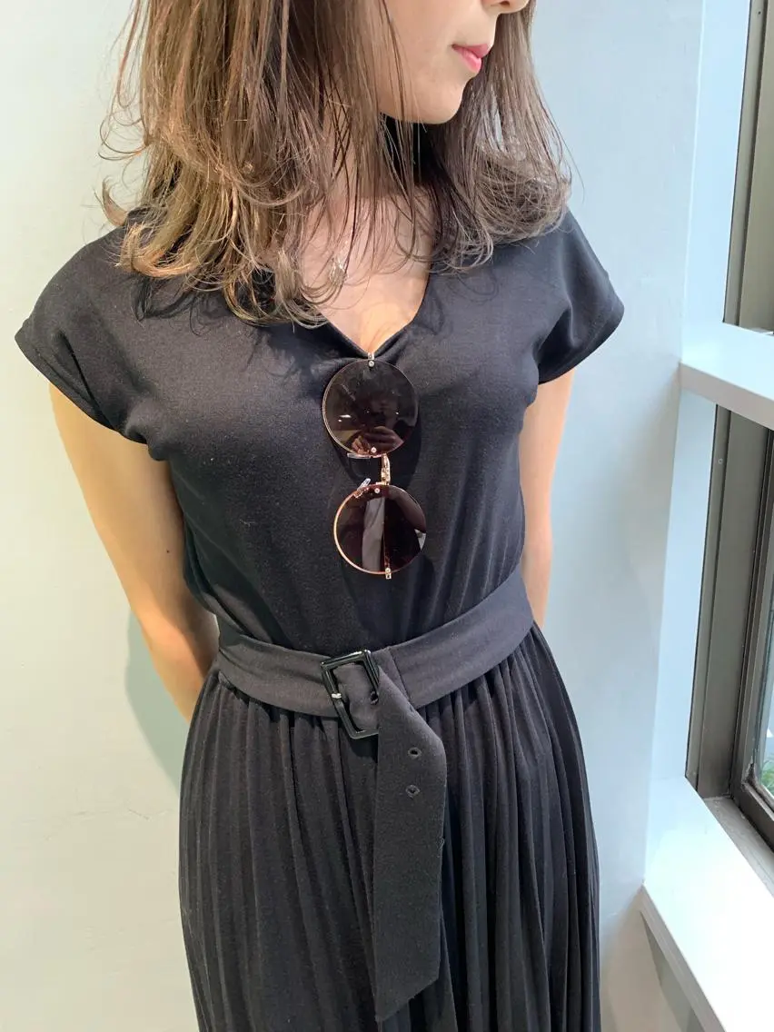 セミロング カラー カット ヘアカラー トリートメント ヘアセット 怪我のため6月末 復帰予定田中瑞希🍃のヘアスタイル