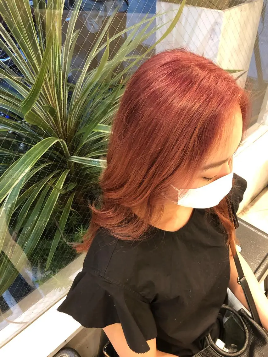 ロング カラー ヘアカラー あだち ゆかのヘアスタイル
