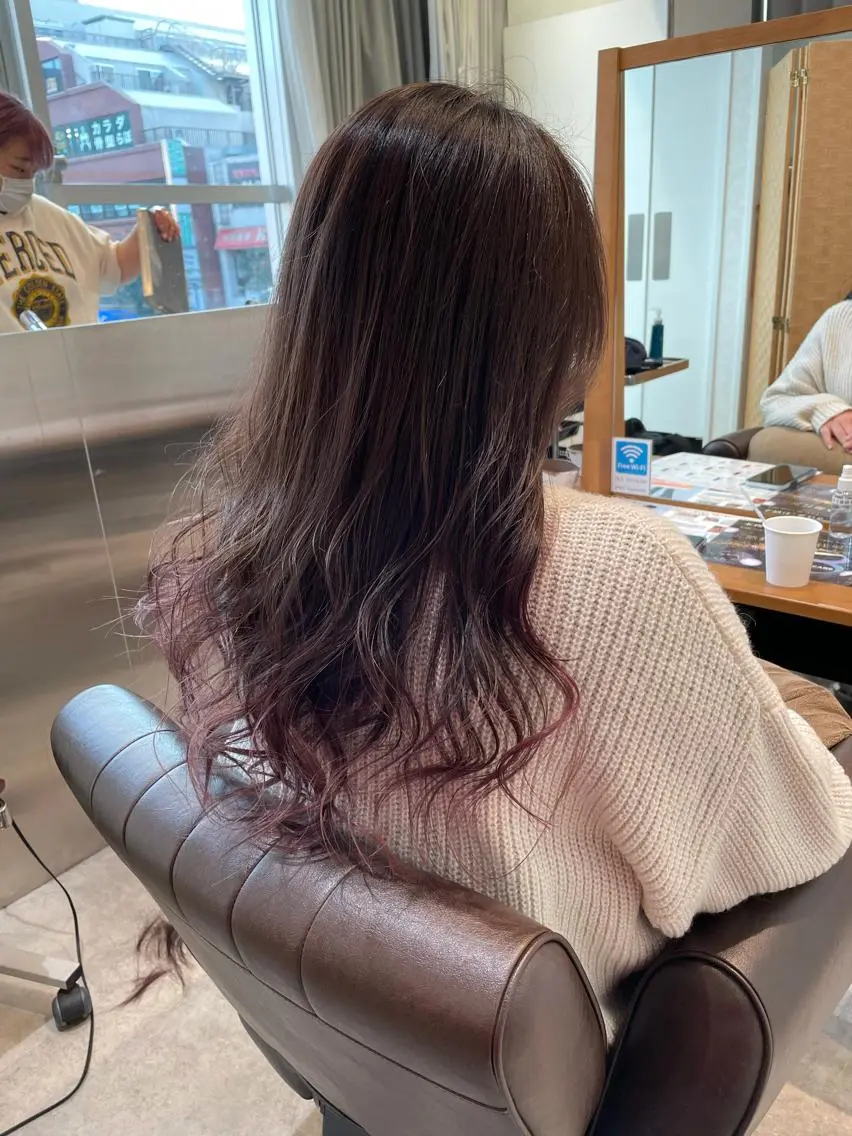 ロング カラー HAREru. モデル募集【戸塚】のヘアスタイル