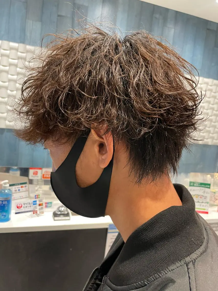 パーマ センター南　髪質改善 大引　優のヘアスタイル