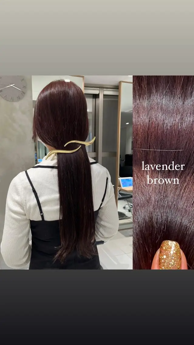 ロング カラー ブリーチ ブラウンカラー 透明感カラー 韓国風カラー ブリーチなしカラー stylist ◎RUKI.のヘアスタイル
