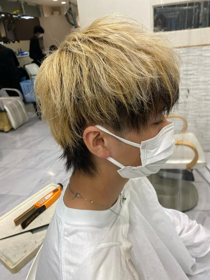 メンズ メンズウルフカット ウルフカット 🌴パーマオタク🌴 長谷川 諒佑🌈のヘアスタイル