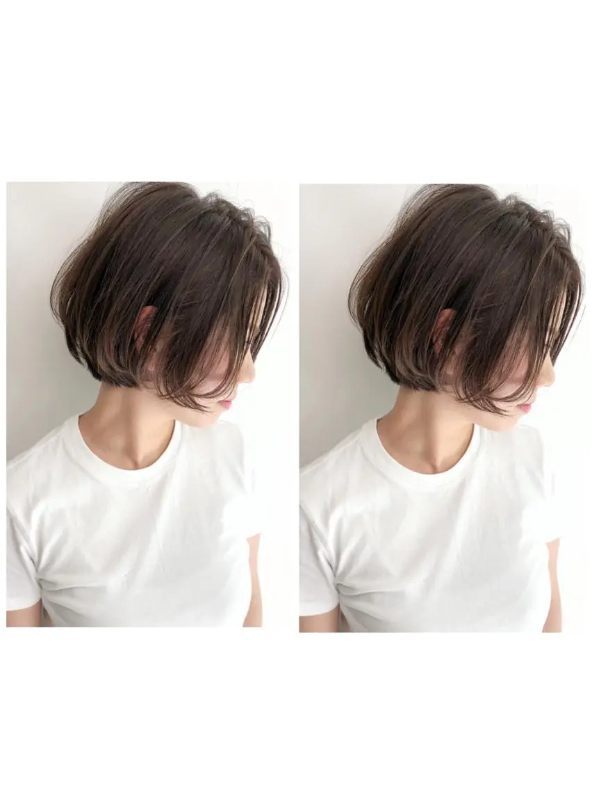 ショート カラー メンズ キッズ ネイル ショートヘア ショートネイル カット 縮毛矯正 ボブ、縮毛矯正👑 心斎橋/高城涼也のヘアスタイル