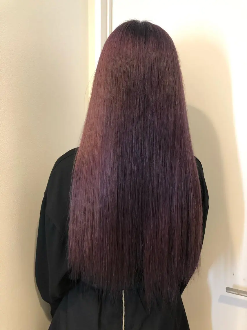 ロング カラー シールエクステ デザインカラー ダブルカラー パープルカラー エクステ カット ヘアカラー トリートメント 🧡艶髪/エクステ 🫧🧡YUKI❄️のヘアスタイル