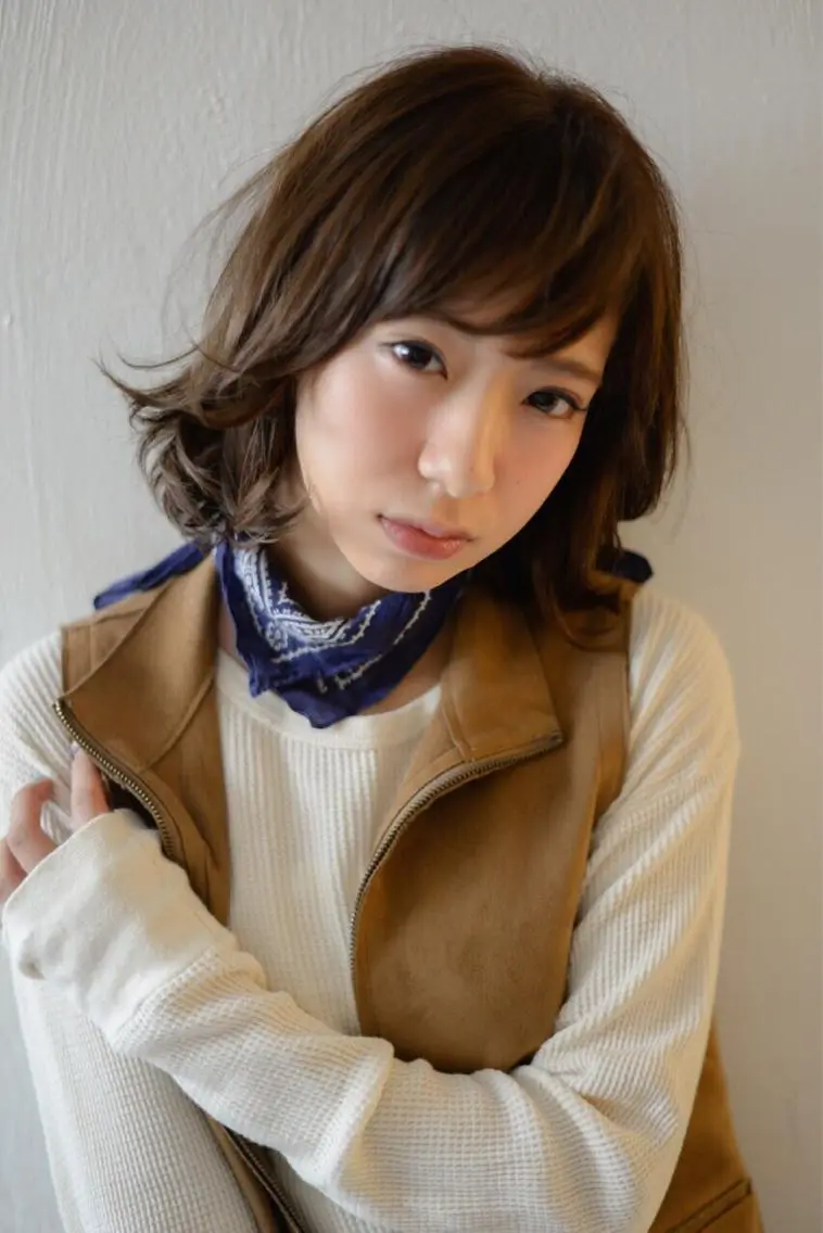ミディアム カラー 貫洞 大介のヘアスタイル