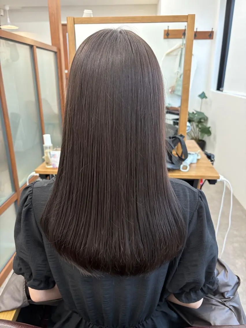 セミロング 縮毛矯正／ブリーチ Shoのヘアスタイル