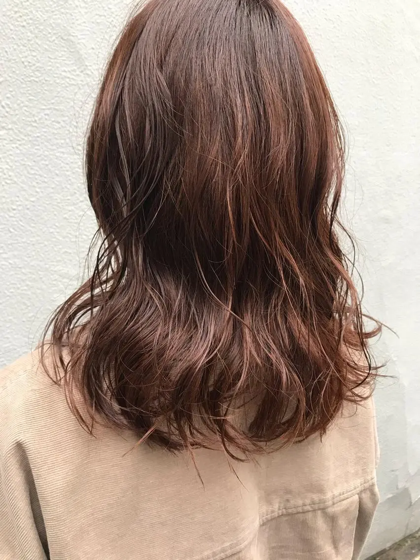 セミロング セミロングパーマ カット パーマ トリートメント ayane⭐️ボブ・ ショート・パーマのヘアスタイル