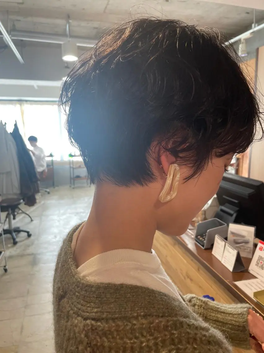 ショート ショートヘア カット パーマ トリートメント ayane⭐️ボブ・ ショート・パーマのヘアスタイル