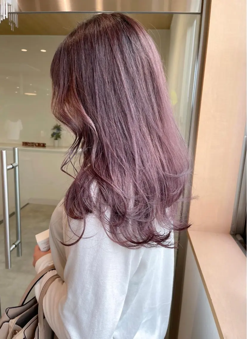 セミロング 清水 亮太／赤み消しカラーのヘアスタイル