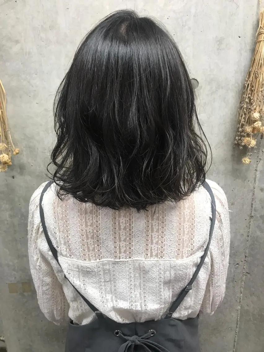 ミディアム カラー ヘアアレンジ 透明感カラー Satsuki ✂︎♡のヘアスタイル