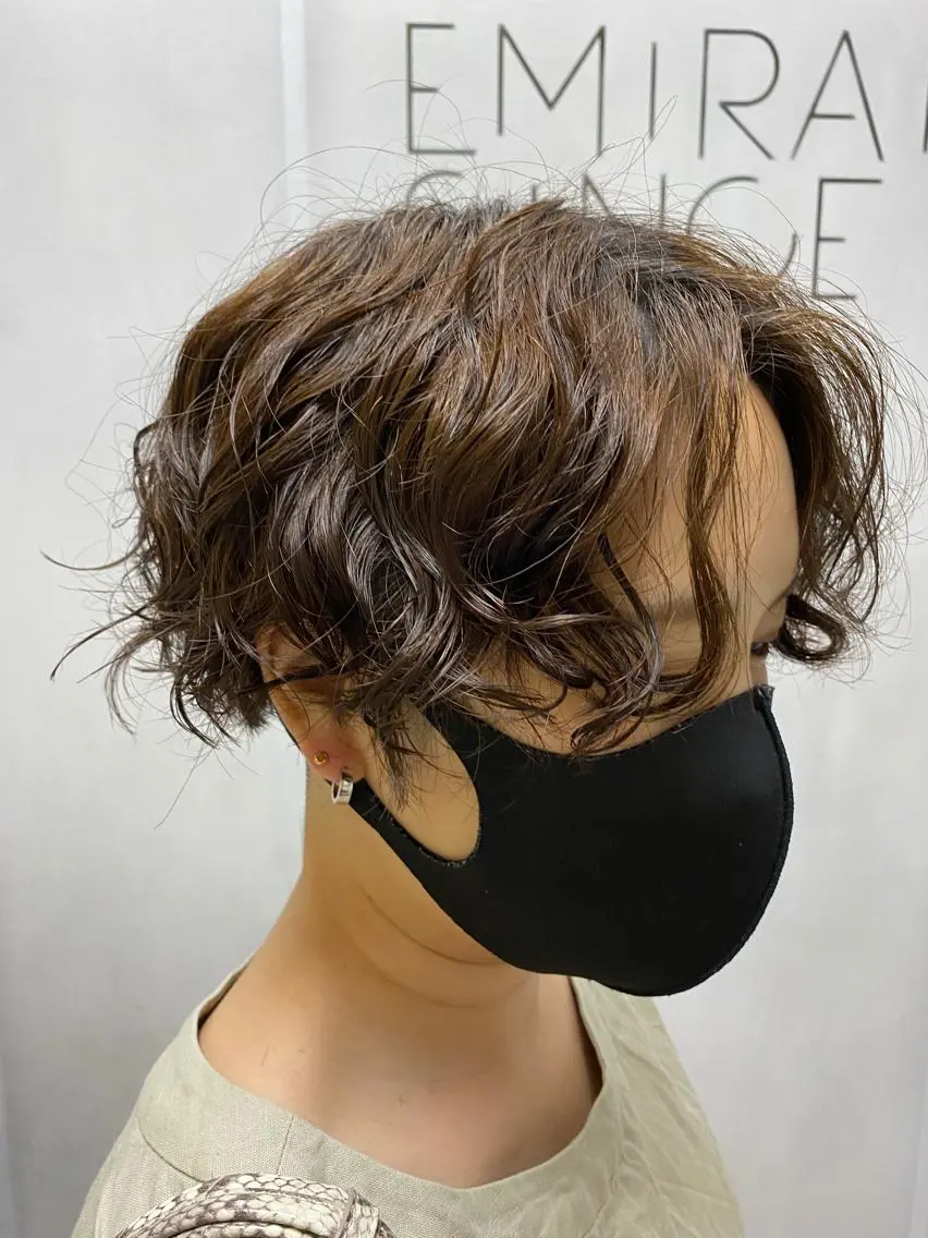 ショート パーマ ショートヘア 🟢NEGi🟣 🫧髪質改善のヘアスタイル