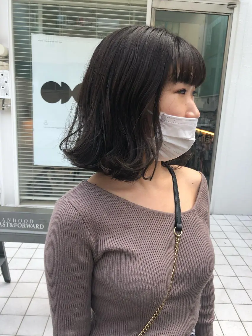 ミディアム カラー eri kinjoのヘアスタイル