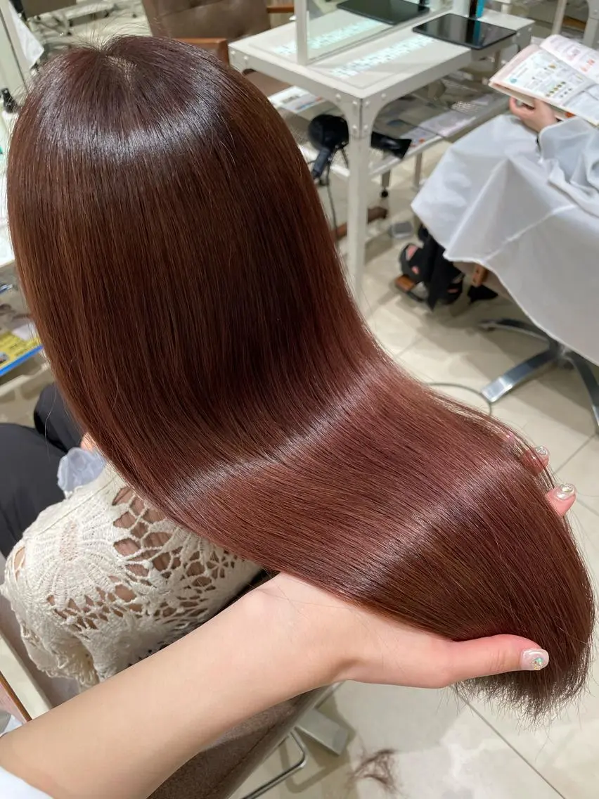 ロング 艶カラー🩵中久保 舞優🩵のヘアスタイル