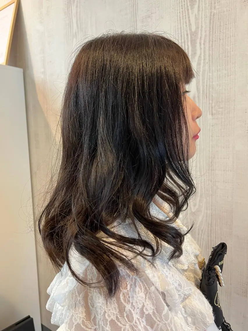 セミロング カット ヘアカラー トリートメント TELA HAIR 幕張本郷店 千尋のヘアスタイル