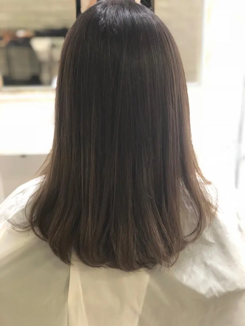 セミロング カラー グラデーションカラー グレージュ ハイライトカラー ハイライト カット ヘアカラー トリートメント 吉祥寺 似合 わせcut/kanaのヘアスタイル