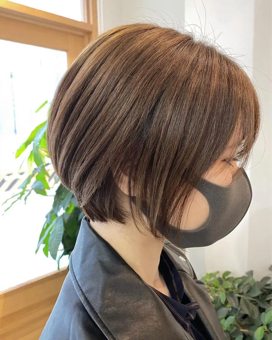 ショート カラー パーマ 髪質改善 縮毛矯正 トリートメント OVER→三軒茶屋 /縮毛矯正・髪質改善のヘアスタイル