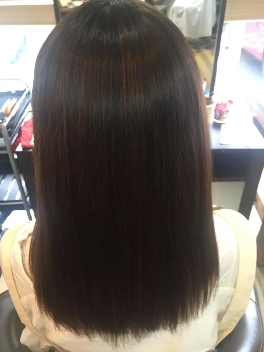 パーマ 縮毛矯正 中山 ルミ子のヘアスタイル