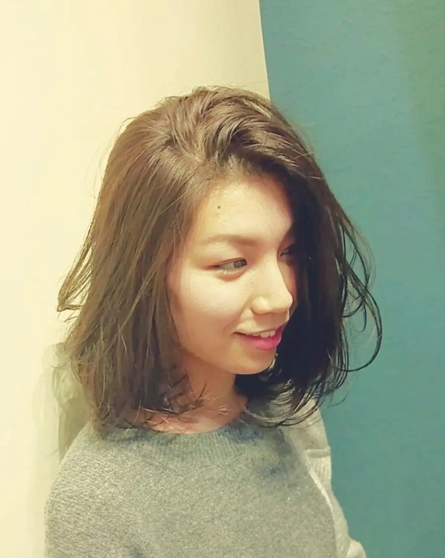 ミディアム カラー ヘアアレンジ SaKai Nozomiのヘアスタイル