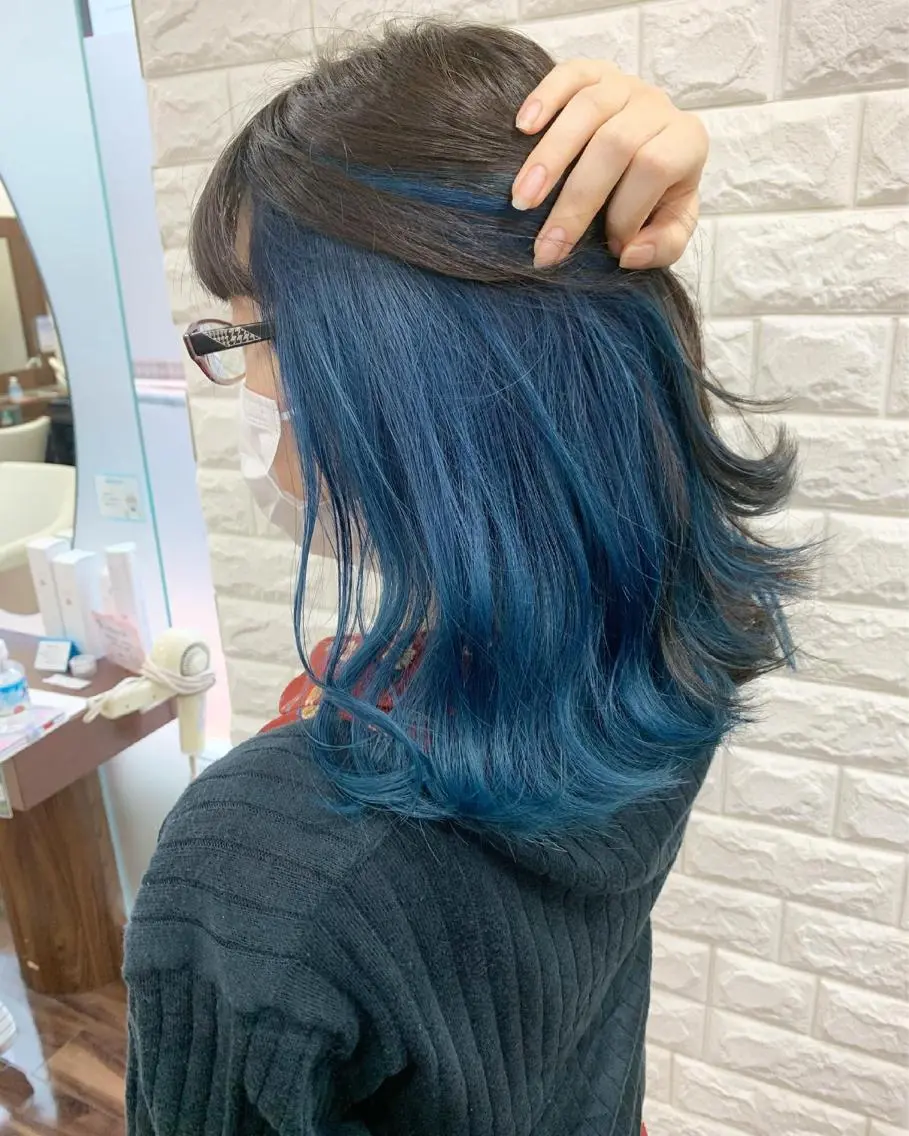 ミディアム カラー ヘアカラー 薄田 珠美のヘアスタイル