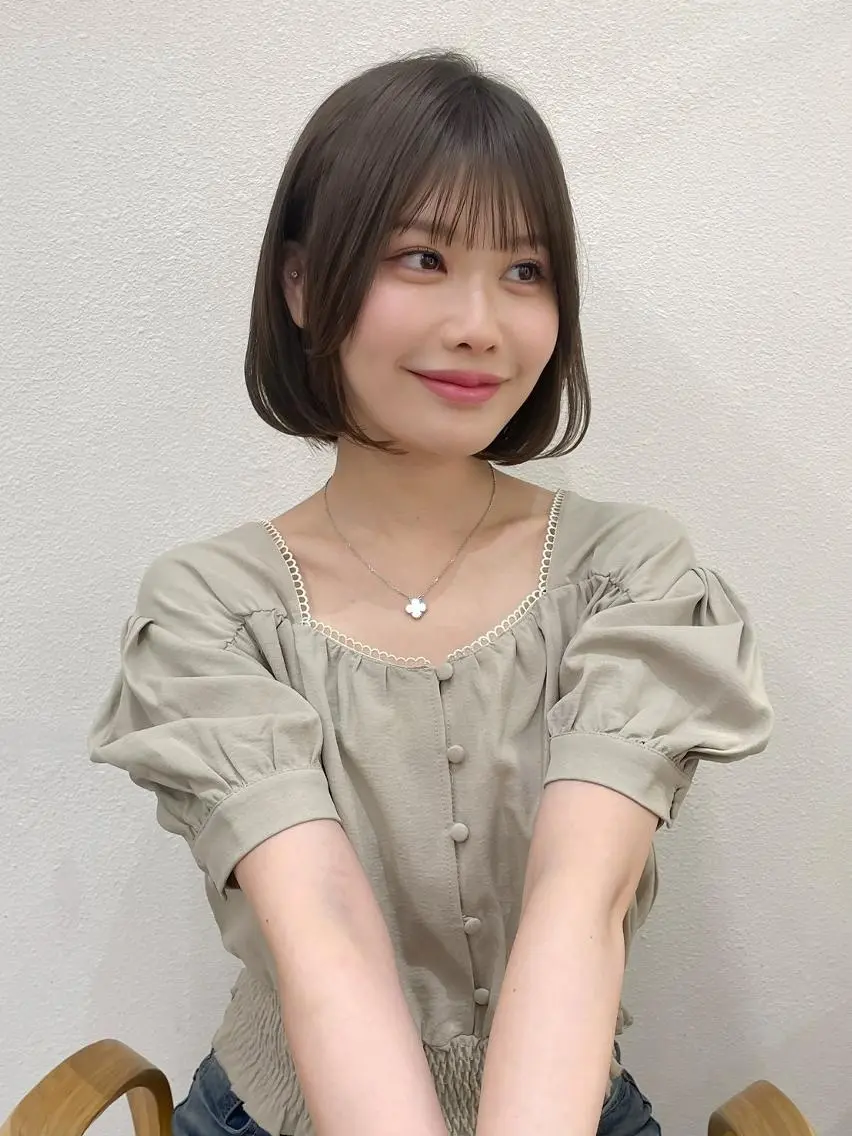 ショート ハッシュカット 韓国風ヘア レイヤーカット 縮毛矯正 カット 縮毛矯正 トリートメント GLROW IVY 大宮のヘアスタイル
