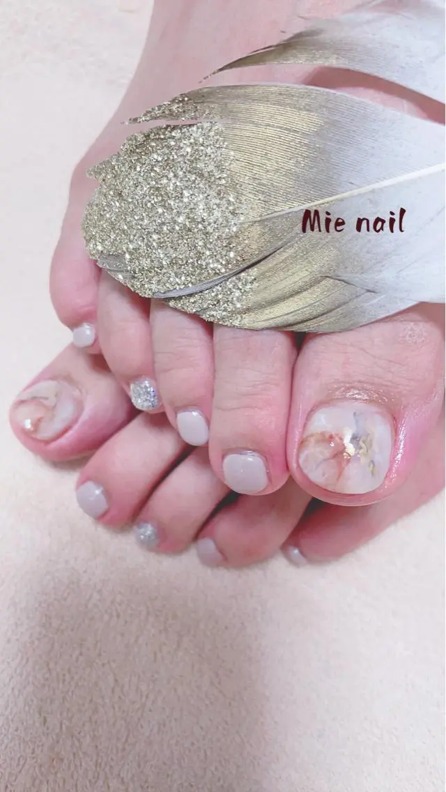 ネイル フットネイル Mie nailのネイルデザイン