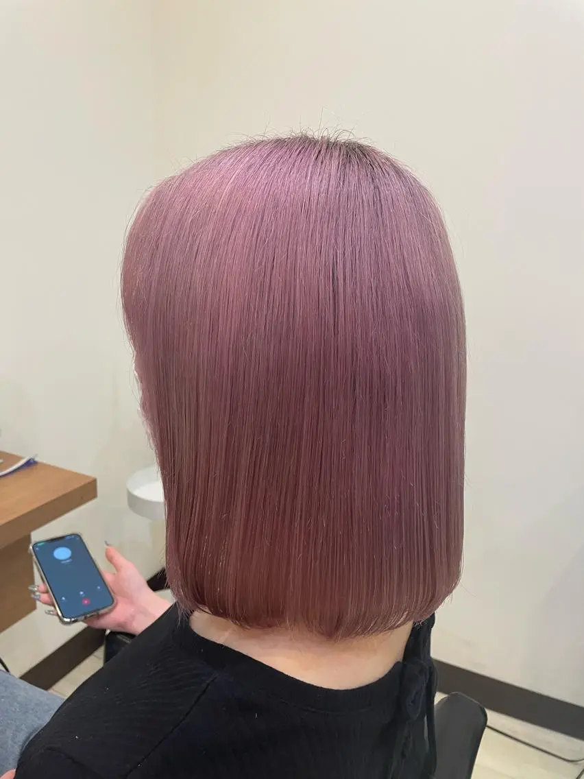 カラー ハイトーンカラー ピンクカラー 鈴木 祐香のヘアスタイル