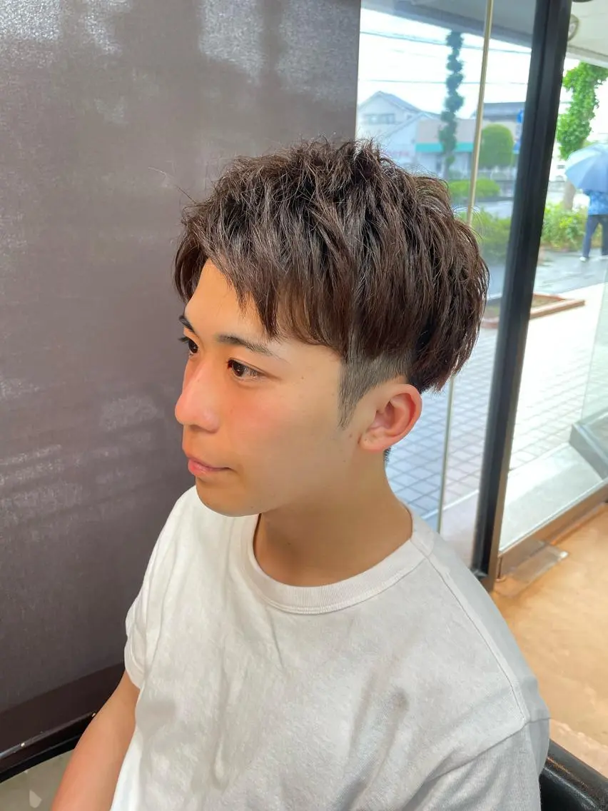 ショート パーマ メンズ Lowha_ageo 💐Fuzukiのヘアスタイル