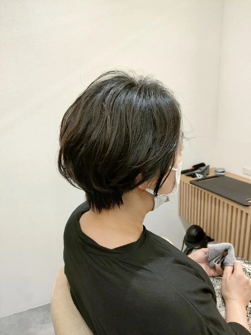ショート ショートヘア 【似合わせ・レイヤー ・パーマ】海気のヘアスタイル