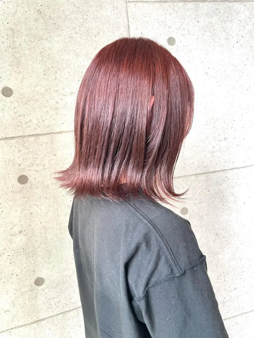 ミディアム ヘアカラー 新籾 尚哉のヘアスタイル