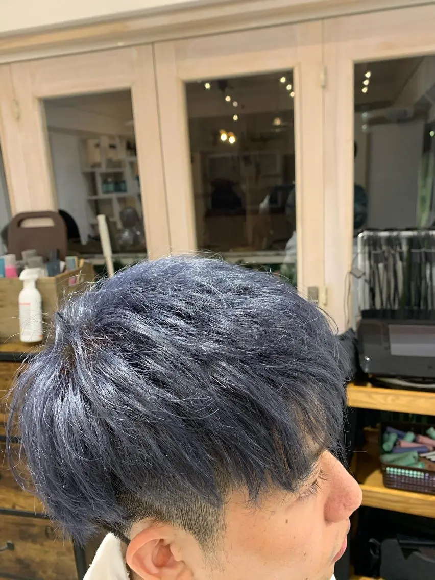 ショート カラー ヘアアレンジ メンズ ネイル ヘアカラー Sia中野新橋 『JUNYA』のヘアスタイル