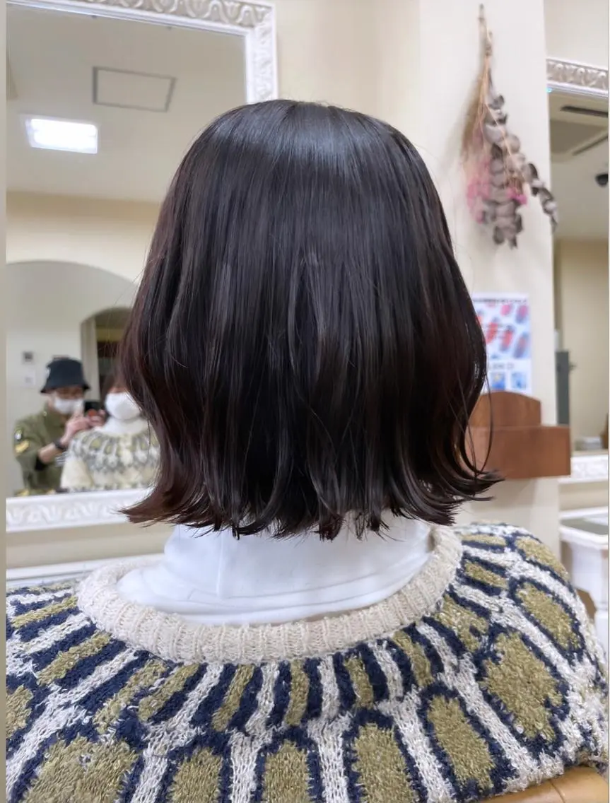 ショート ボブ 外ハネヘア KAKKY/ショート レイヤー/千種/池下のヘアスタイル