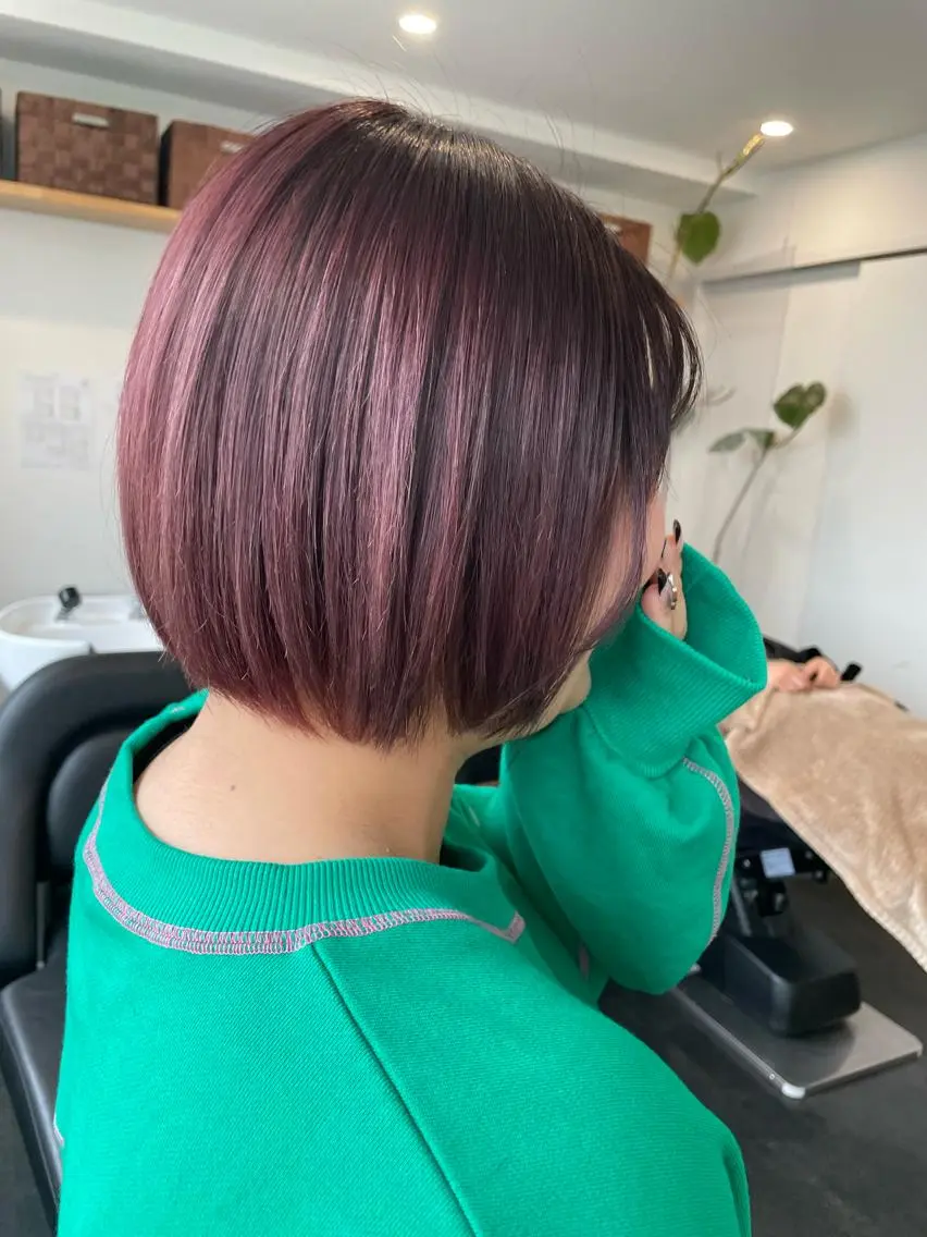 ショート カラー ヘアカラー 京都美容師 塩のヘアスタイル