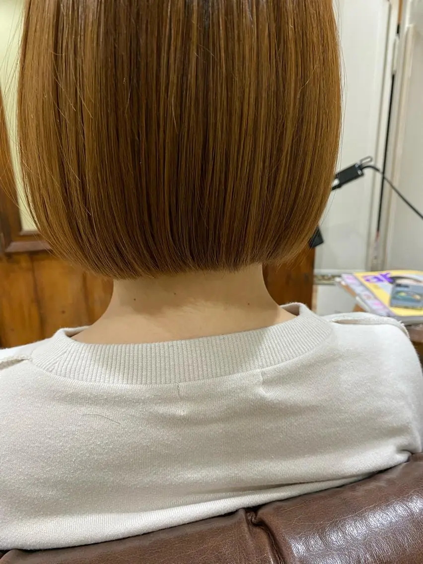 ショート ワンレンボブ ボブ 東田 恋のヘアスタイル